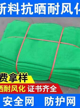 建筑外架安全网阻燃密目网电梯防坠网工地脚手架防护网绿色盖郑州