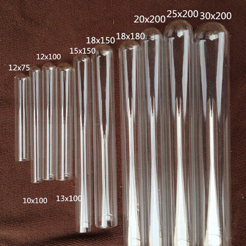 多用圆底玻璃试管20*150mm 化学实验耗材 耐高温 可开票 单只价格