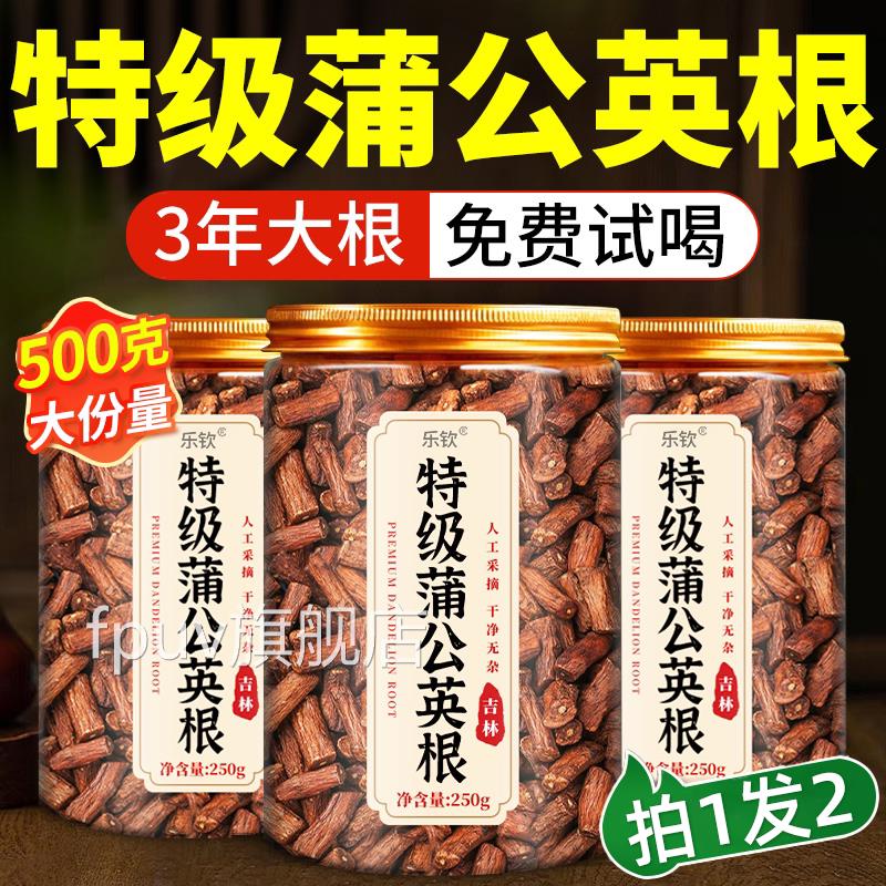 蒲x公英根茶长白山天然野生中药材炒熟蒲公英去火官方旗舰店正品l