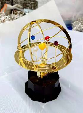 创意星象仪灵摆科技感摆件八大恒星行星太阳系办公摆件模型水晶球