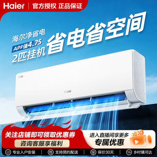 海尔净省电2匹挂机E1变频家用