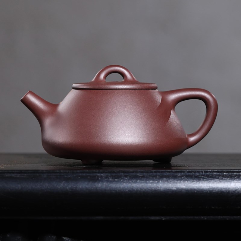 金镶玉宜兴手工紫砂壶单壶原矿老紫泥石瓢西施紫砂茶具泡茶壶家用