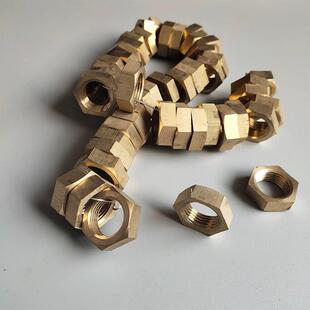 水泵配件铜反丝螺母 反牙螺丝母16mm 18mm20mm螺丝帽 油浸泵配件