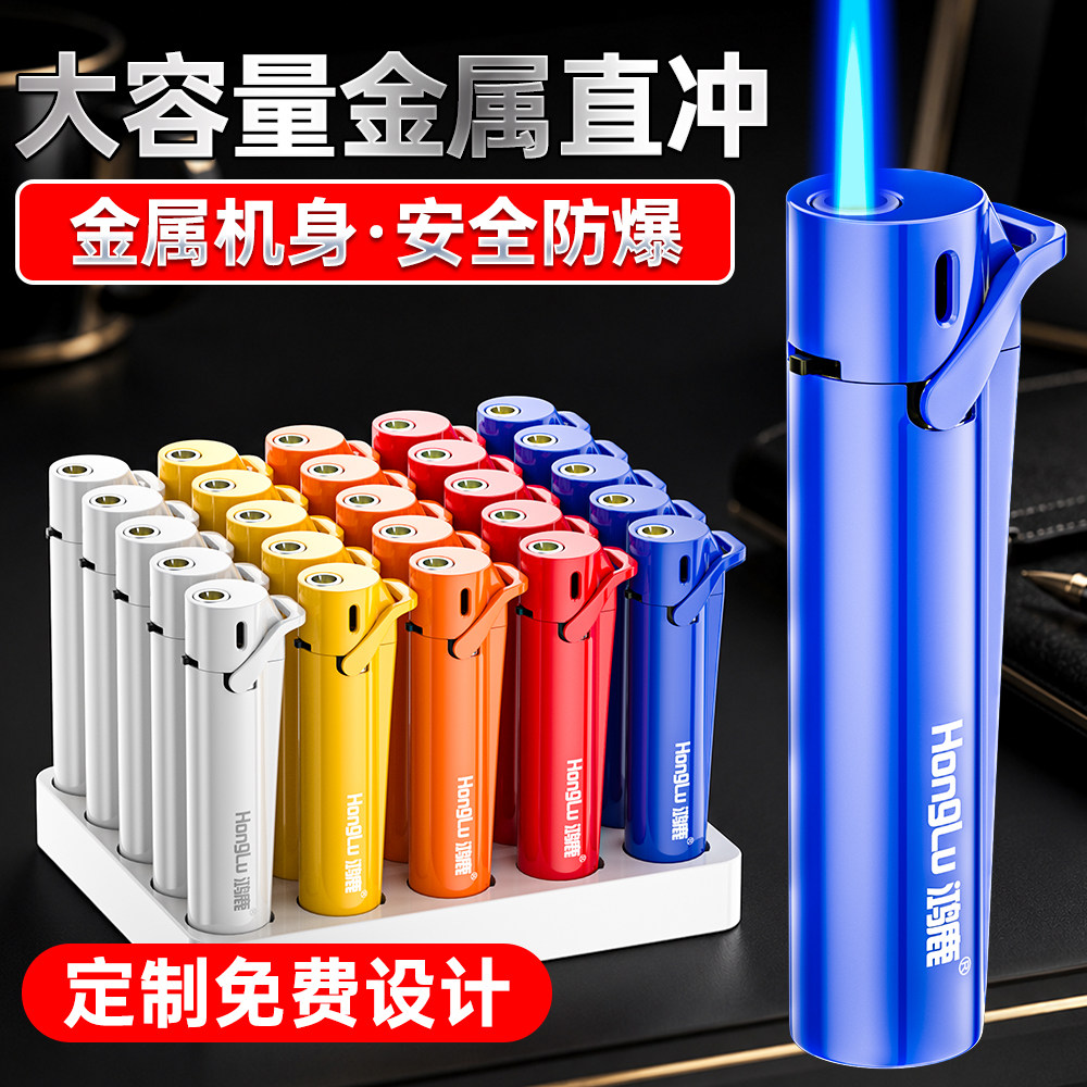 2026年新款正品高端金属充气防风打火机防爆耐用批发定制订做印字图片