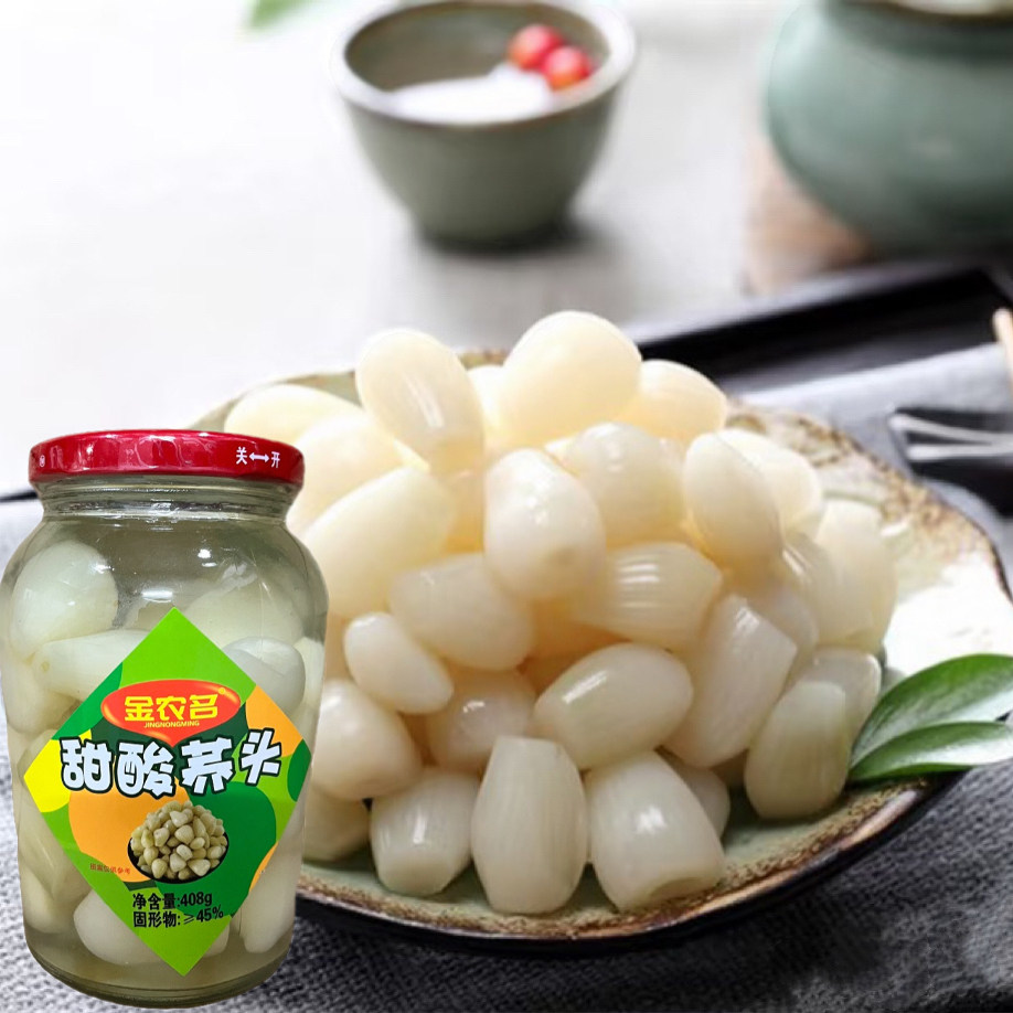 金农名甜酸荞头新鲜腌制下饭菜开胃脆口泡菜408g瓶装即食家用