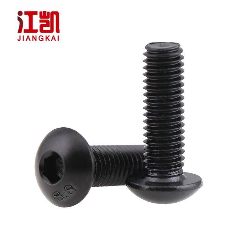 8.8级半圆头内六角螺丝蘑菇头盘头螺栓M6M8M10M12M16*60x70x80x90