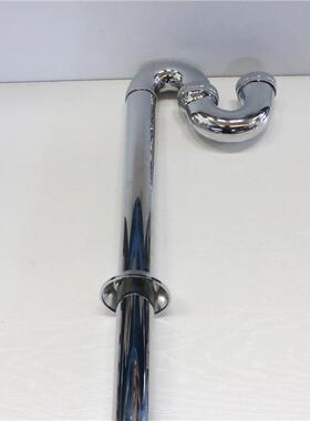 正品埃美柯全铜加厚面盆防臭下水管S型返水弯加长PS3通用款硬管