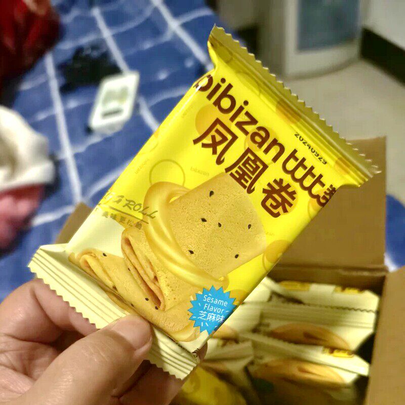 比比赞凤凰卷鸡蛋卷夹心饼干整箱办公室零食品小吃下午茶点心包装