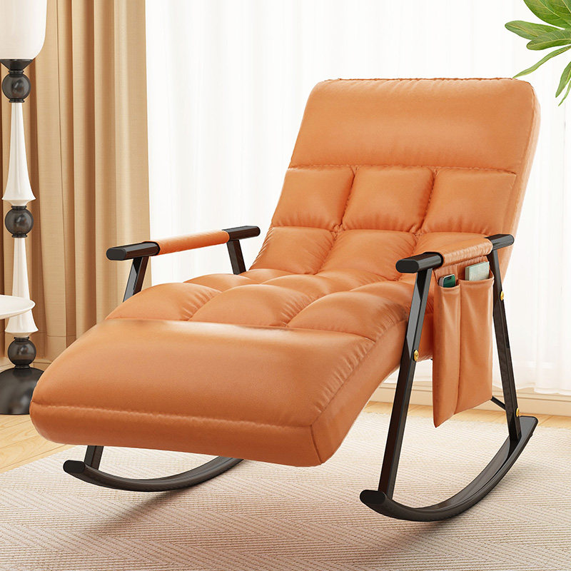 摇椅躺椅阳台家用休闲午休睡折叠秋冬季晒太阳躺坐两用靠背摇摇椅