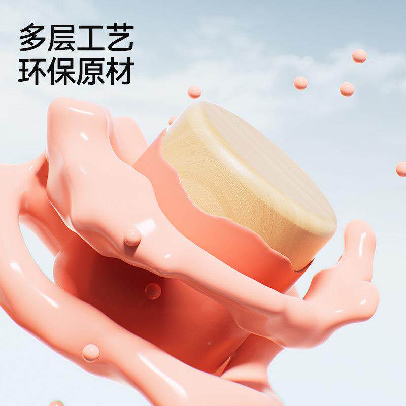 婴70191木儿童积木头大颗粒拼装智玩具宝宝层层叠拼图一2岁3益到6