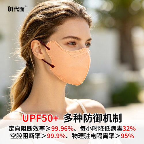 代面抗紫外双防口罩抗病毒