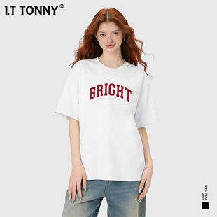 I.TTONNY美式高街潮牌夏季情侣短袖男女同款