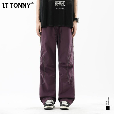 潮牌I.T TONNY官方旗舰店2026春季新款休闲情侣长裤户外冲锋裤