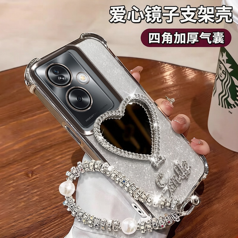 适用oppoa2手机壳0PP0保护套A1s硅胶5G镜头全包PJB110防摔opa2镜子支架opopa25g女软壳0pp0女opop外壳带钻潮