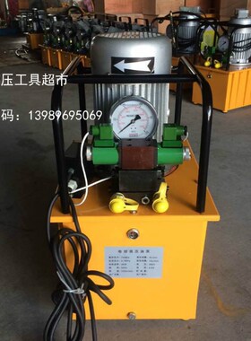 超高压电动油泵1.5KW 双y回路G保压电磁阀脚踏开关液压油站1