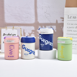 ins风高颜值网红吨吨杯316不锈钢吸管保温杯便携可爱迷你咖啡水杯