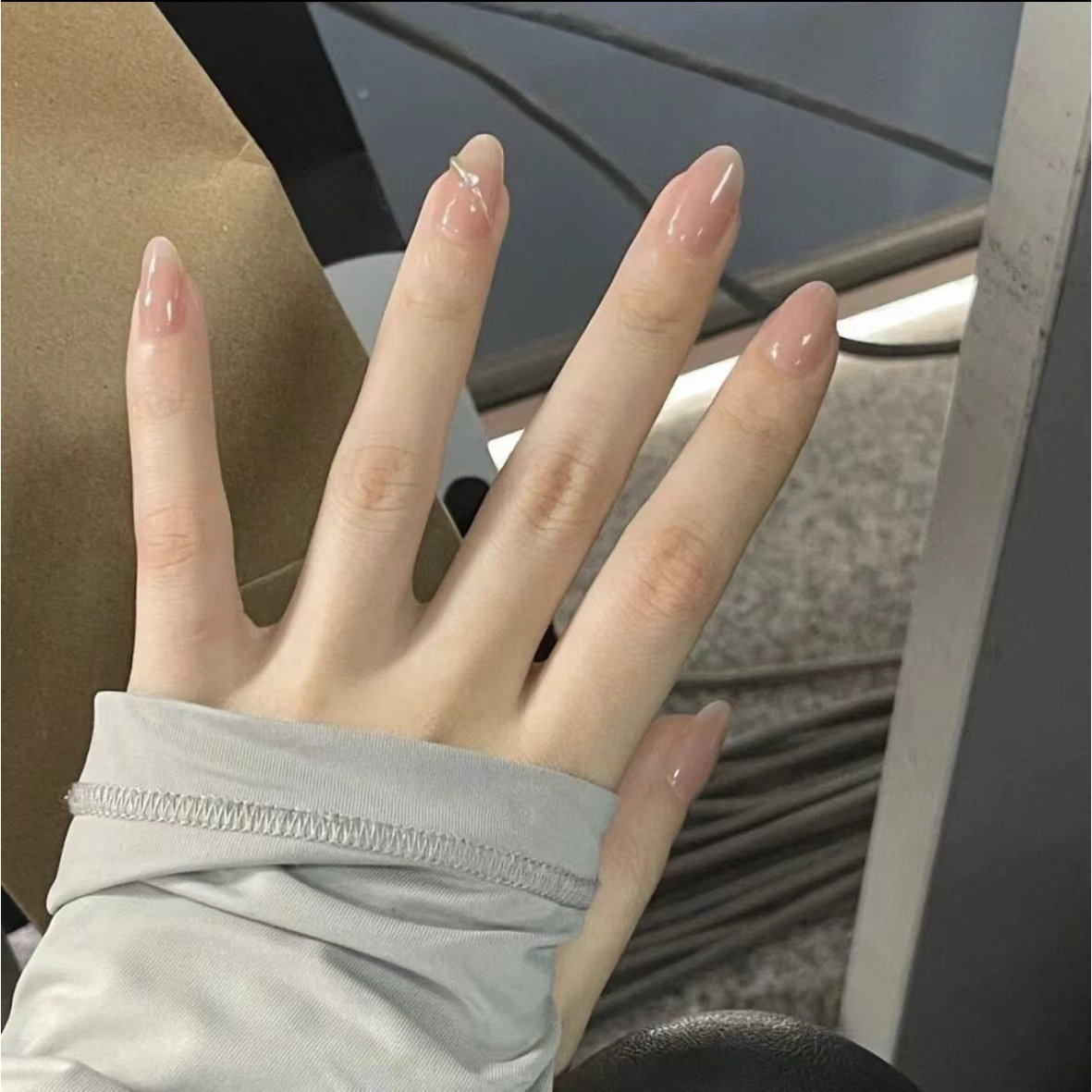 【仙女棒】纯手工穿戴甲美甲极简气质冰透裸色成品可拆卸甲片新款,彩妆/香水/美妆工具,穿戴甲/甲片,淘宝优惠券,粉丝福利购,淘宝优惠卷