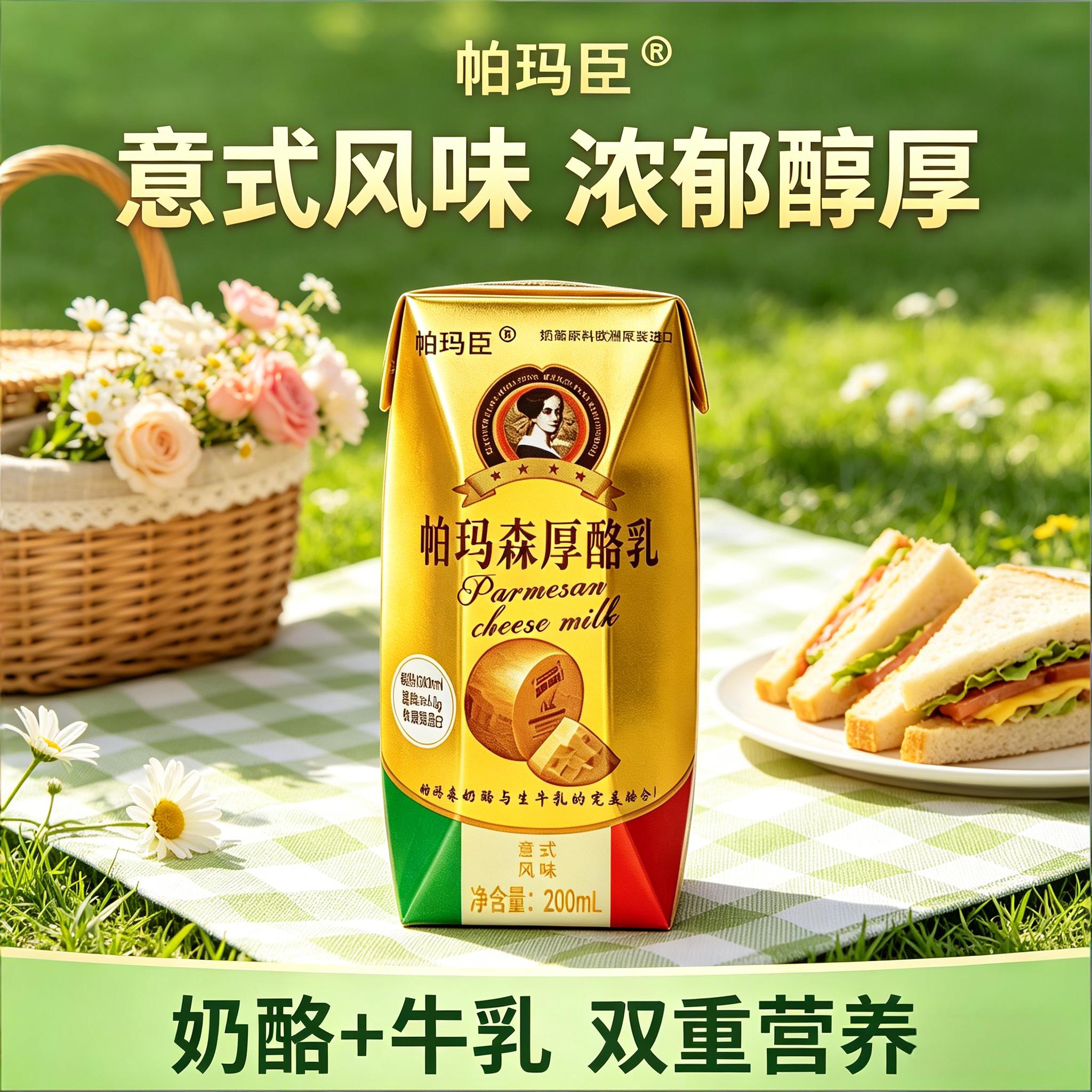 帕玛臣帕玛森灭菌乳制品厚酪乳低调制乳（风味奶）