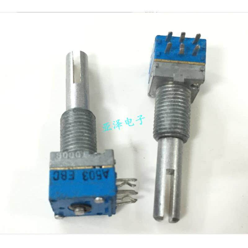 进口TOCOS日本09型精密电位器双联A50K开叉轴25MM双联音量电位器