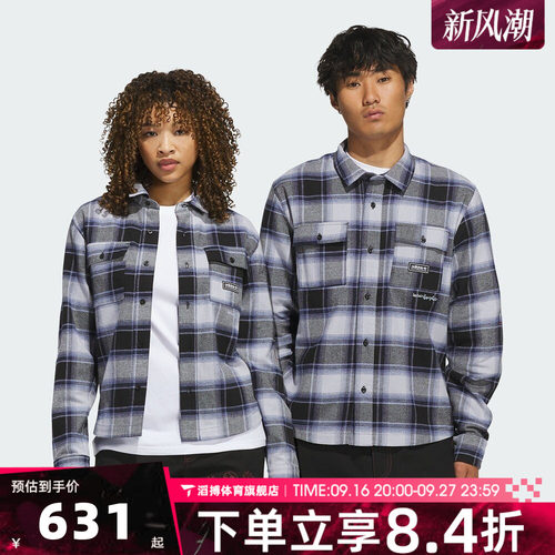 adidas阿迪达斯三叶草男子GONZ FLANNEL运动休闲长袖衬衫KT4341