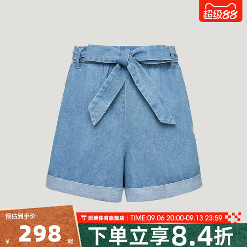 adidas阿迪达斯三叶草女子DENIM SHORT W运动休闲短裤LF4604