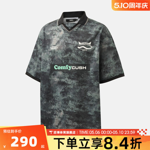 VANS范斯男子夏季时尚百搭宽松上衣运动休闲短袖T恤VN000X6GBLK