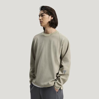 adidas阿迪达斯男子运动休闲长袖T恤KW0111