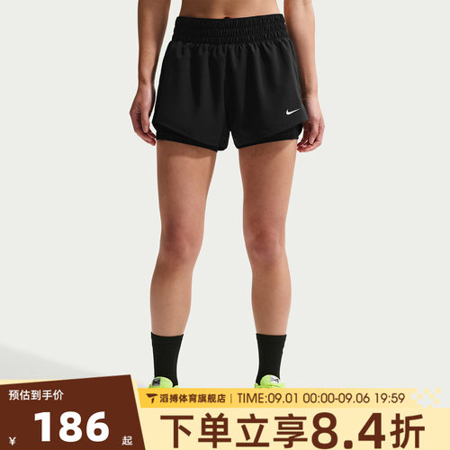 NIKE耐克短裤女夏季外穿百搭时尚跑步健身运动休闲短裤DX6013-013