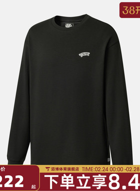 VANS范斯男子Hanai LS TEE运动休闲长袖T恤VN000SPSBLK