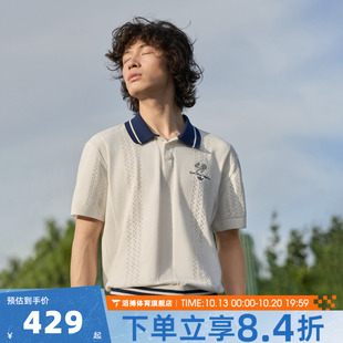 adidas阿迪达斯三叶草男女镂空半袖POLO衫运动休闲短袖T恤KW5680