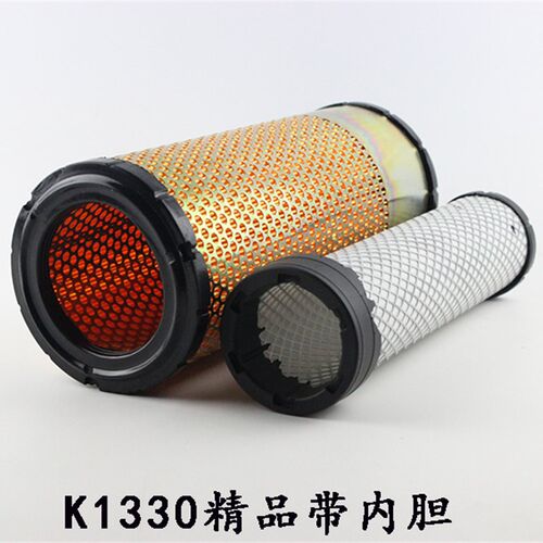 叉车空气滤芯PU1330双芯适用杭叉空滤合力龙工台励福杭州叉车配件
