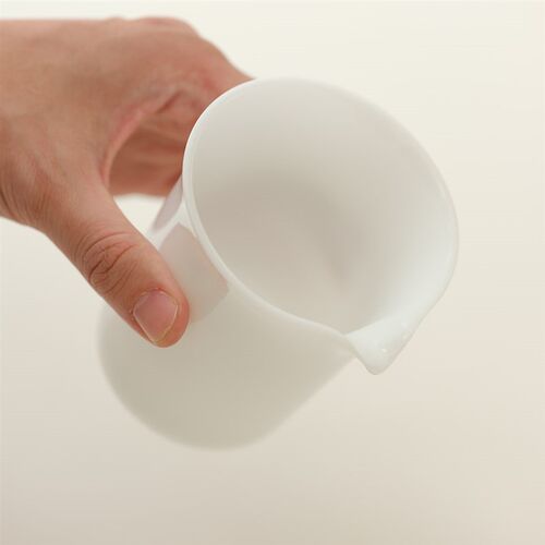闻说冰玉白瓷公杯 羊脂玉釉陶瓷家用分茶器匀杯功夫茶具配件