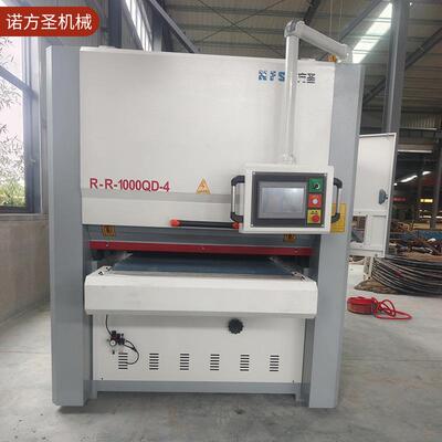 汽配厂金属材料表面处理砂光机去除钢板表面毛刺氧化层划痕倒角机