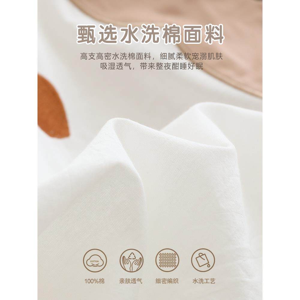 新儿生婴棉被纯棉冬加厚婴儿棉帽套幼儿园童WAM午儿睡小秋棉被