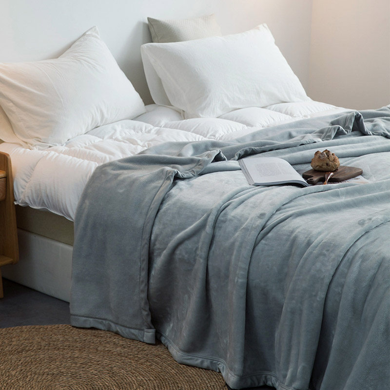 毛毯双层加厚云貂绒毯子单人保暖午睡盖毯双人法兰绒高克重秋冬季