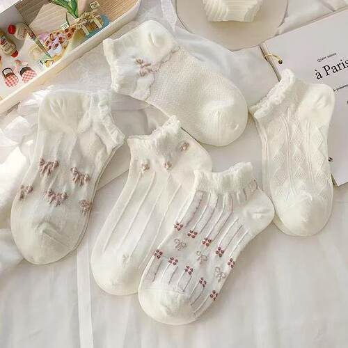春夏薄款日系百搭透气防臭船袜女