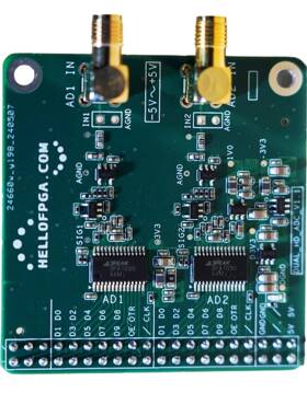10位50MSPS双路高速AD ADC模块3PA1030芯片 FPGA采集工程模块
