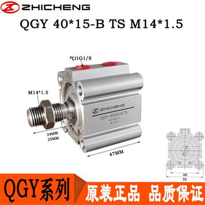 QGY40*10*15*20*25*30-B-TS-M14*1.5 原装肇庆志成打孔机专用气缸