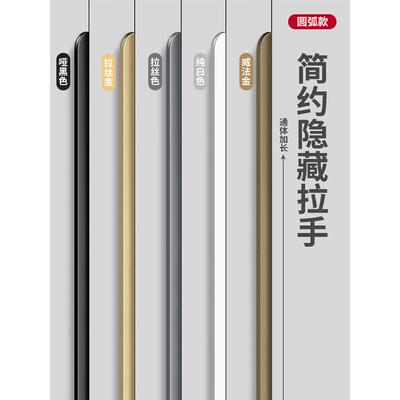 一门到衣柜门隐形把手，高端扩展Normcore风格，现代简单橱柜侧装