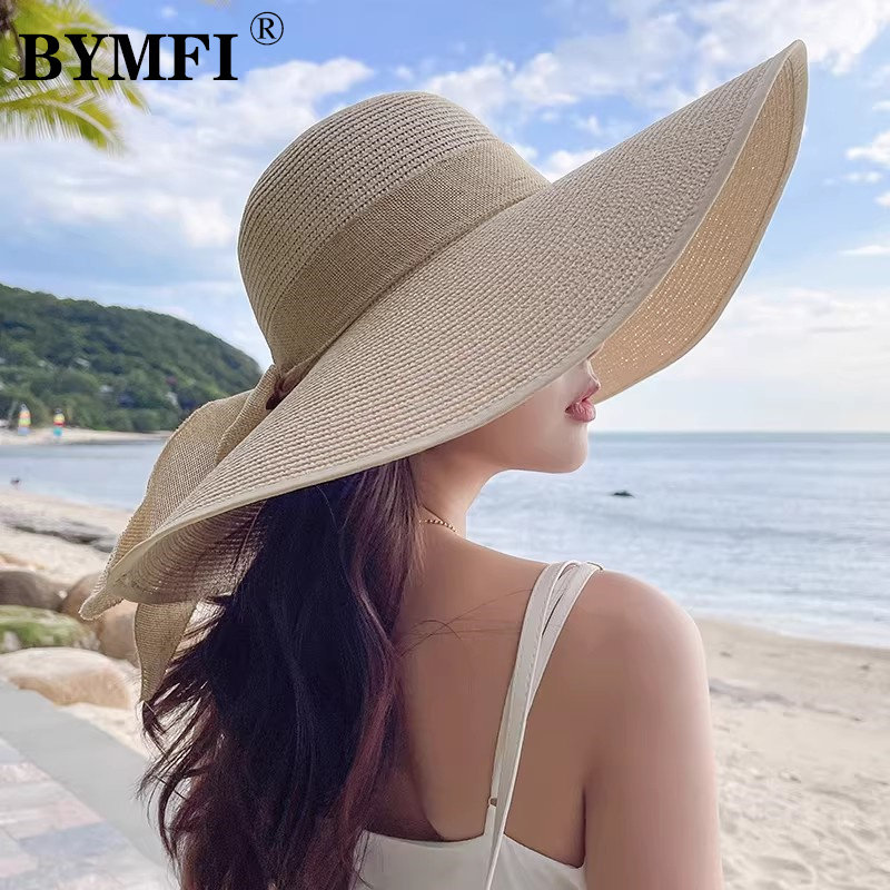 草帽女夏季防晒超大帽檐遮阳帽潮