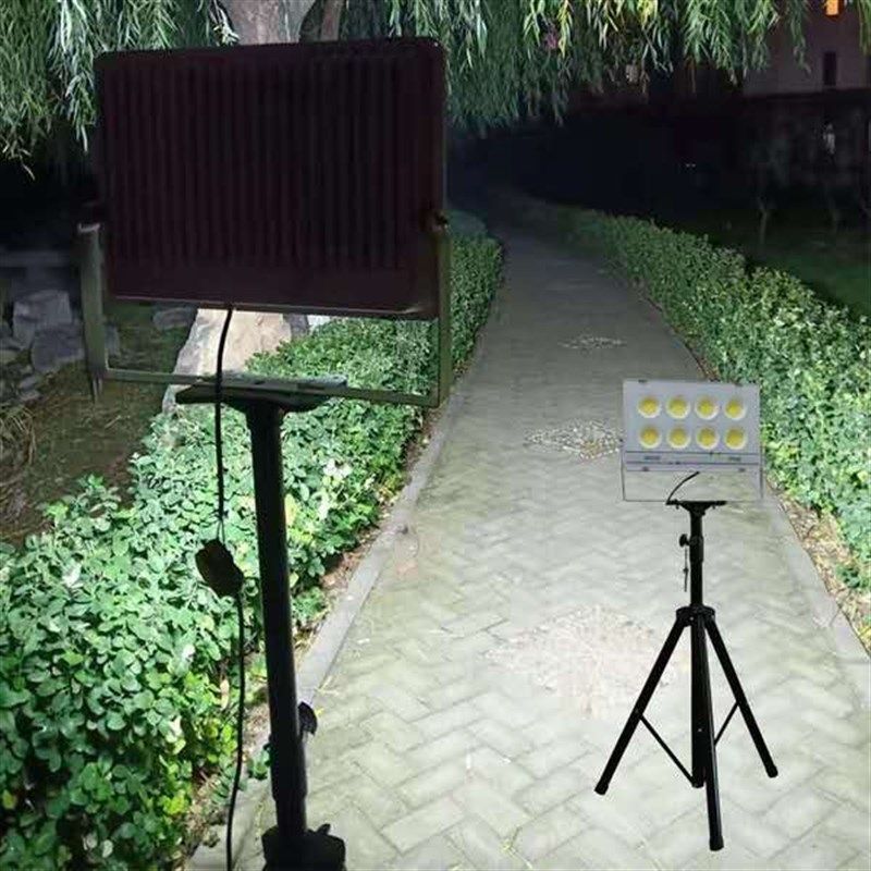 led投光灯射灯支架便携式摆摊灯户外照明伸缩灯架工地移动三脚架