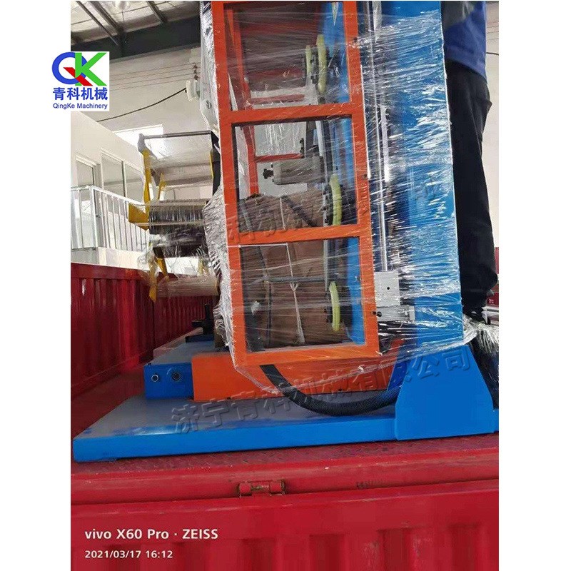 数控式地暖管包装机 金属型材钢圈环形缠绕机 橡胶pp管裹包设备