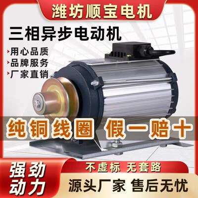 负压风机电机1.1千瓦畜牧风机380V电机换气扇纯铜电机