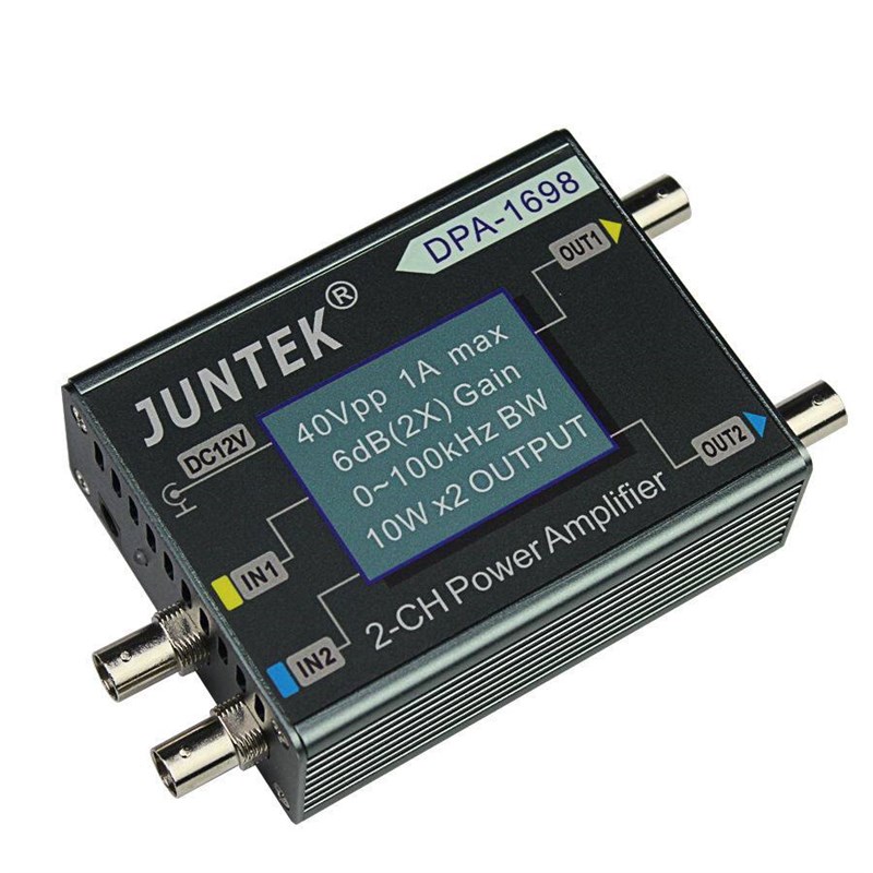 新DPA1698大功率双通道DDS函数信号发生器功率放大器直流功放40V