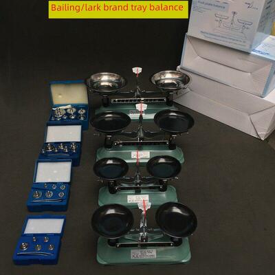 百灵托盘天平架盘天平秤砝码100g200g500g1000g家用厨房学生扭力