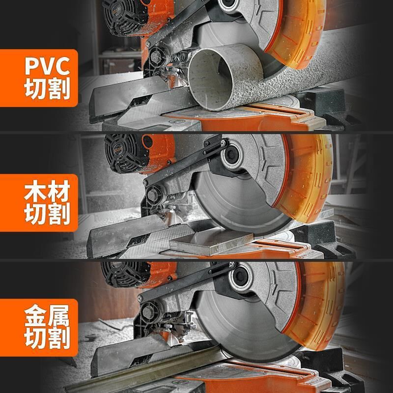 锯铝机10寸12寸摆头皮带式45度介铝机高精度铝材多功能切割机