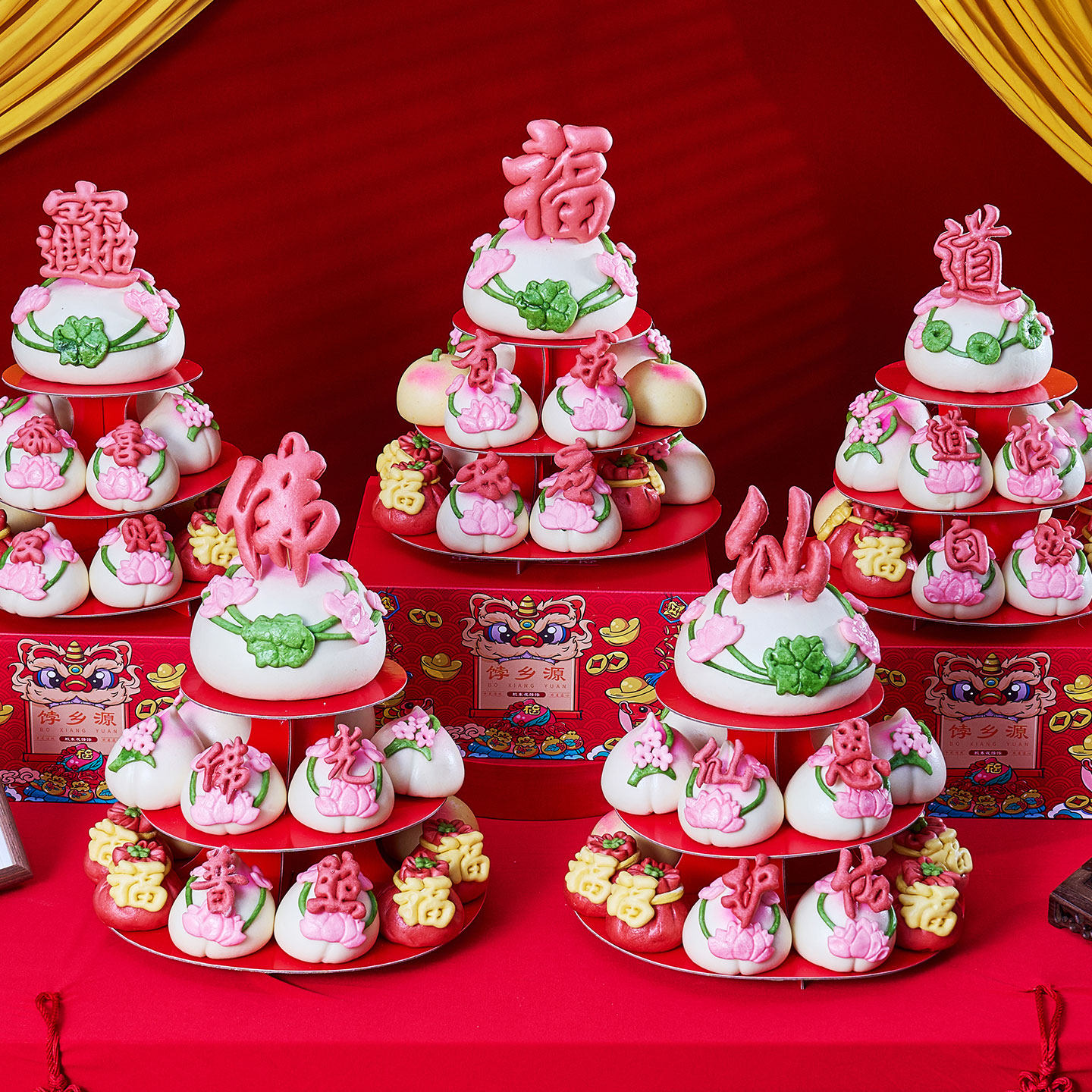 山东胶东花饽饽莲花上供花样馒头佛道仙家专用春节贡品糕点花馍馍