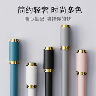 窗帘杆轨道配件滑轮滑道架侧装双杆双轨道导轨挂钩式顶装静音拉杆