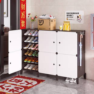 鞋柜家用门口室外过道电梯口入户门外楼道走廊放外面的多层小鞋架