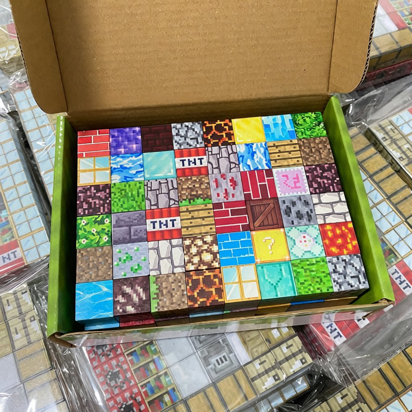 磁力方块积木套装我的磁块世界磁吸颗粒百变魔方儿童益智玩具